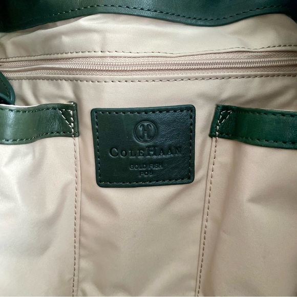 Cole Haan Gold Fish Patchwork Handbag - Picture 7 of 11